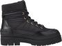 Tommy Hilfiger Zwarte Monogram Outdoor Enkellaarzen Black Dames - Thumbnail 1