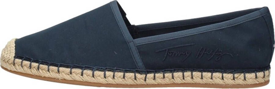 Tommy Hilfiger TH Signature Espadrille Sandalen Touwzool blauw