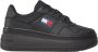 Tommy Hilfiger Zwarte Polyester Casual Sneaker voor Vrouwen Black Dames - Thumbnail 1