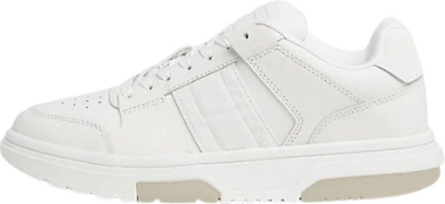 Tommy Hilfiger Witte Leren Sneaker Stijlvol en veelzijdig