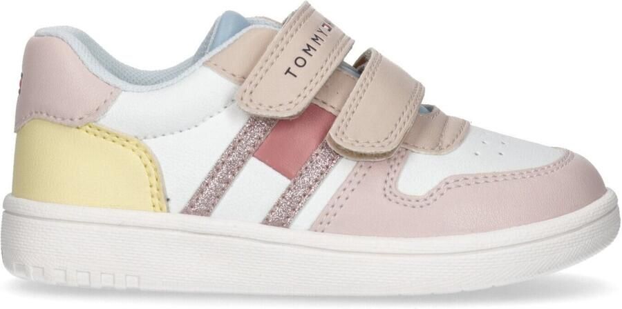 Tommy Hilfiger sneakers roze wit Meisjes Imitatieleer Meerkleurig 30 - Foto 2