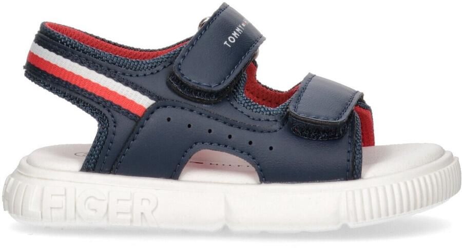 Tommy Hilfiger sandalen donkerblauw Jongens Imitatieleer Logo 29