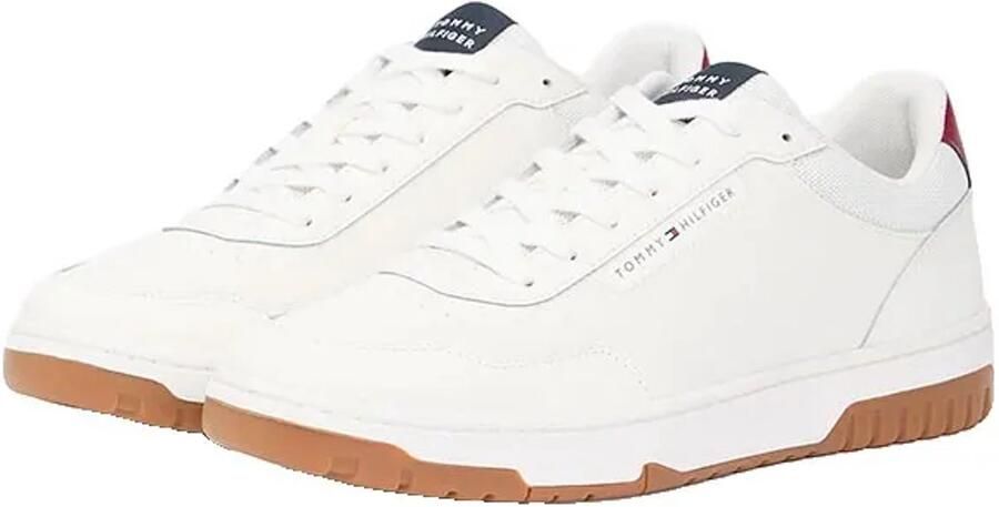 Tommy Hilfiger Basket Core Lite Leather Schoenen Wit Man
