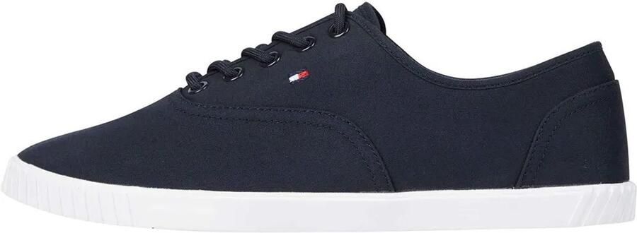 Tommy Hilfiger Sneakers CANVAS LACE UP SNEAKER in smalle vorm vrijetijdsschoen lage schoen veterschoen