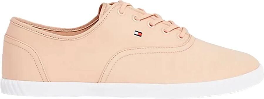 Tommy Hilfiger Sneakers CANVAS LACE UP SNEAKER in smalle vorm vrijetijdsschoen halfschoen veterschoen