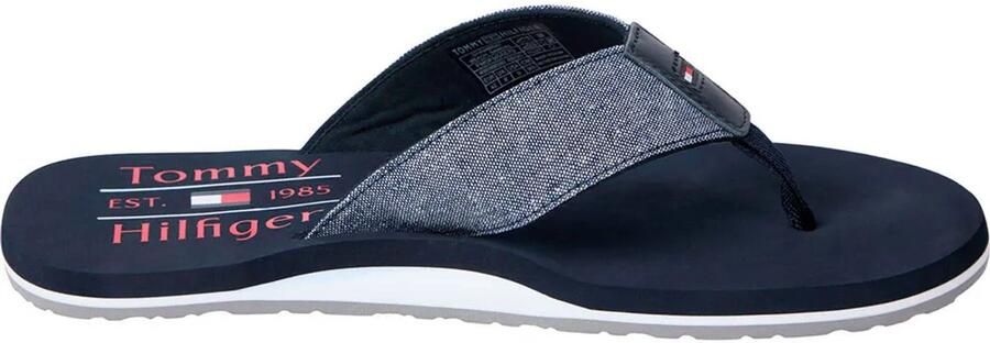 Tommy Hilfiger Chambray Beach Slippers Blauw Man