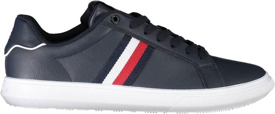 Tommy Hilfiger Sneakers ESSENTIAL LEATHER CUPSOLE vrijetijdsschoen lage schoen veterschoen met typische strepen - Foto 3