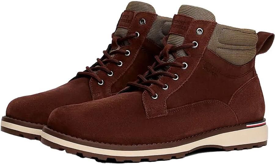 Tommy Hilfiger Corporate Suede Laarzen Bruin Man