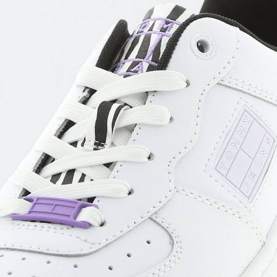 TOMMY JEANS NU 21% KORTING Sneakers met sleehak WMNS BASKET WILD ANIMAL CUPSOLE met contrastbeleg in zebra look