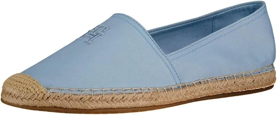 Tommy Hilfiger Blauwe Geborduurde Espadrilles Breezy Stijl Blue Dames