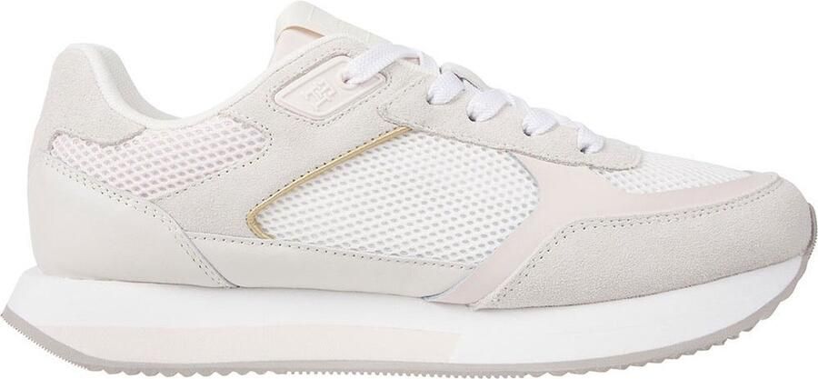 Tommy Hilfiger Essential Elevated Runner Schoenen Beige Wit Vrouw