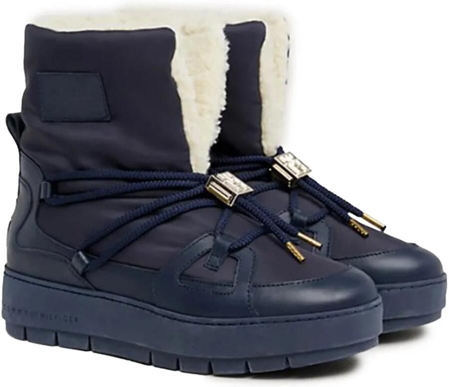 Tommy Hilfiger Essential Fw0fw07504 Sneeuwlaarzen Blauw Vrouw