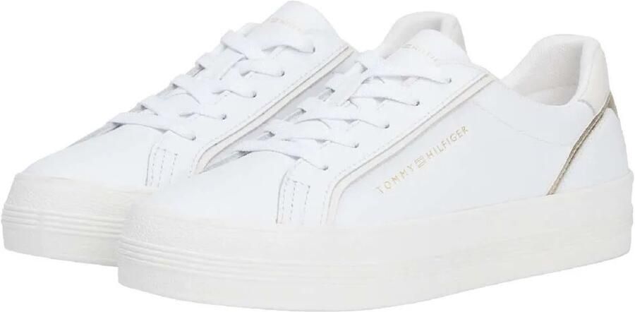 Tommy Hilfiger Leather Trainers FW0FW04276 Wo White Sneakers - Foto 2