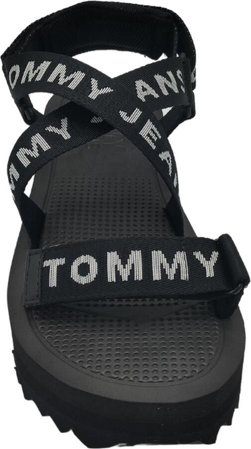 Tommy Hilfiger Flatform Eva Sandal Dames Sandalen Zwart - Foto 6