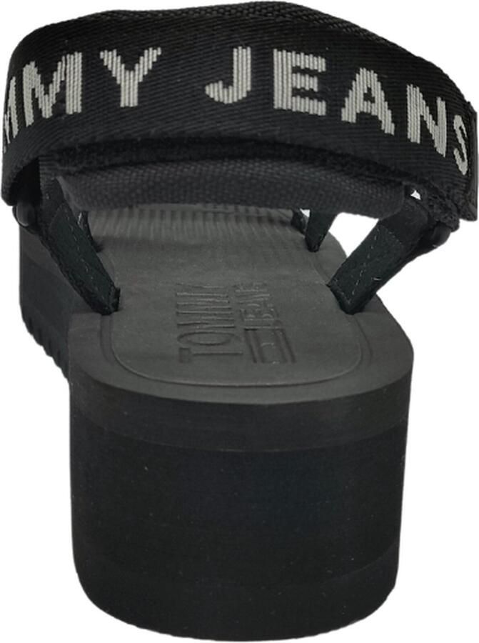Tommy Hilfiger Flatform Eva Sandal Dames Sandalen Zwart - Foto 4