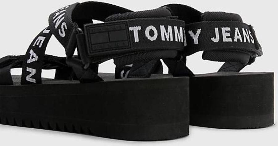 Tommy Hilfiger Flatform Eva Sandal Dames Sandalen Zwart - Foto 7