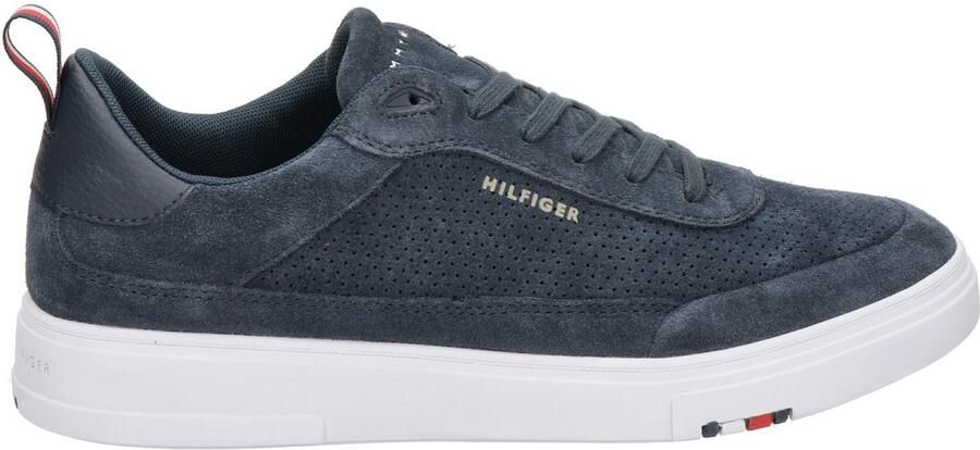 Tommy Hilfiger sneakers MODERN CUPSOLE PERF SUEDE met gestreepte aantreklus - Foto 3