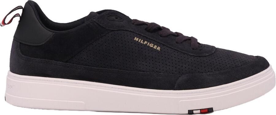 Tommy Hilfiger sneakers MODERN CUPSOLE PERF SUEDE met gestreepte aantreklus - Foto 2