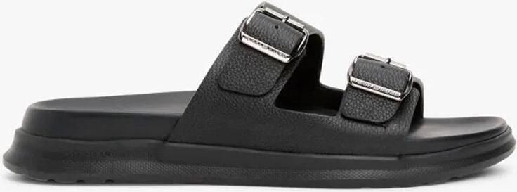 Tommy Hilfiger Slippers D DENSITY HILFIGER LTH SAND zomerschoen comfortabele schoen instapschoen met verstelbare gespen