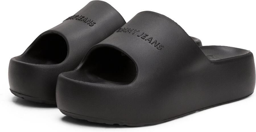 TOMMY JEANS Slippers TJW CHUNKY POOL SLIDE ESS plateau zomerschoen instapschoen comfortabele schoen logo-opdruk - Foto 3