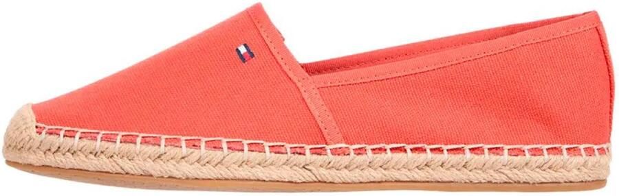 Tommy Hilfiger Espadrilles FLAG CANVAS ESPADRILLE slippers flats comfortabele schoen met bamboe bekleding en decoratieve naden