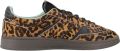 Tommy Jeans The Greenwich leren sneakers met panterprint cognac - Bruin