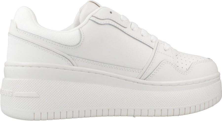 TOMMY JEANS Sneakers met sleehak TJW RETRO BASKET FLATFORM plateau vrijetijdsschoen veterschoen met perforaties in basket-look