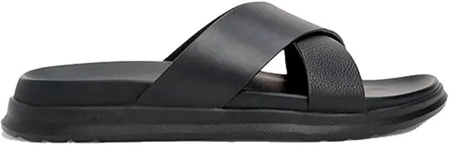 Tommy Hilfiger Slippers D DENSITY HILFIGER LTH CC SAND zomerschoen instapschoen flats in smalle vorm