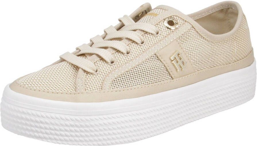 Tommy Hilfiger Plateausneakers TH MESH VULC SNEAKER met th sierelement