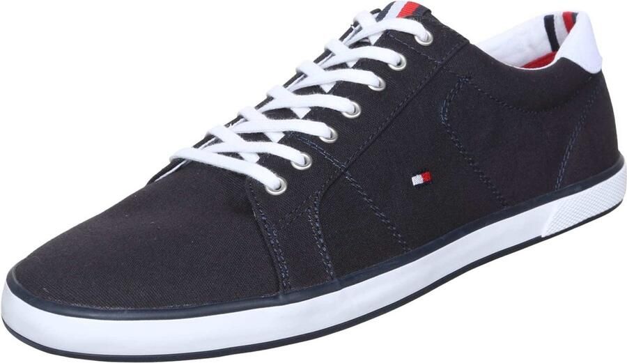 Tommy Hilfiger Sneakers H2285ARLOW 1D vrijetijdsschoen lage schoen veterschoen met zijdelingse vlaggen-borduring