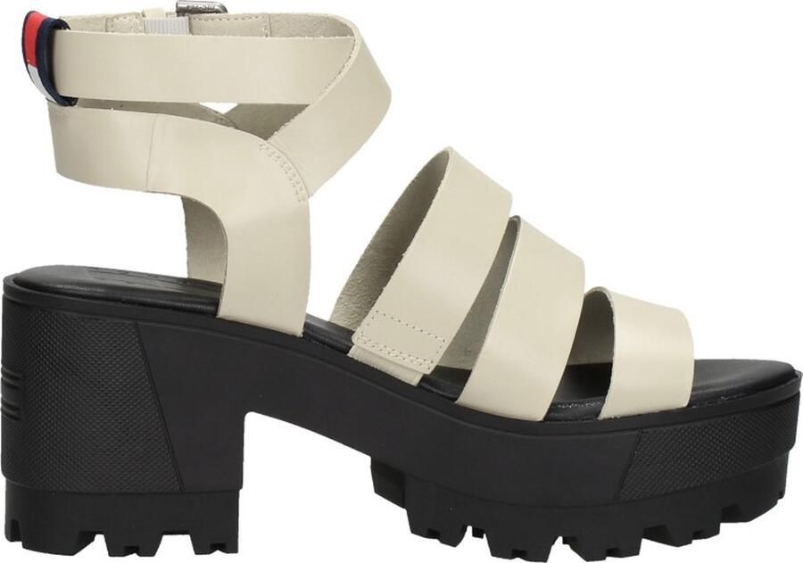 Tommy Hilfiger Heeled Leather Sandal Trendy beige - Foto 2