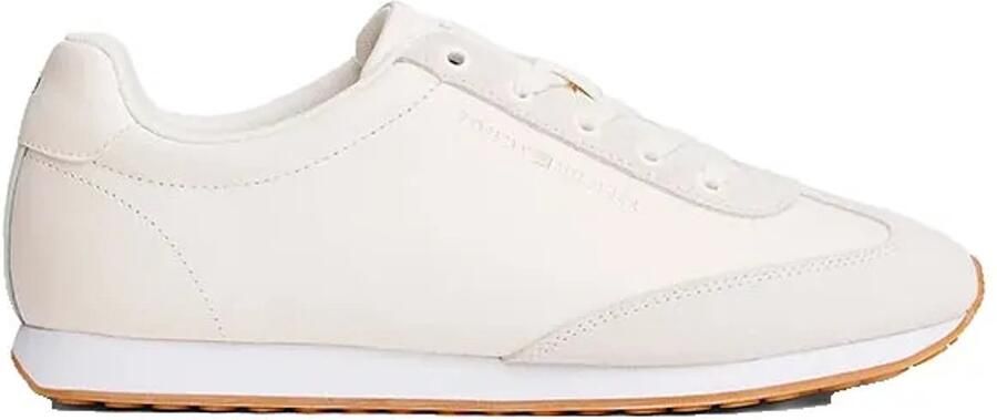 Tommy Hilfiger Sneakers HERITAGE FASHION RUNNER MIX MAT vrijetijdsschoen halfhoge schoen veterschoen met zijdelings logo