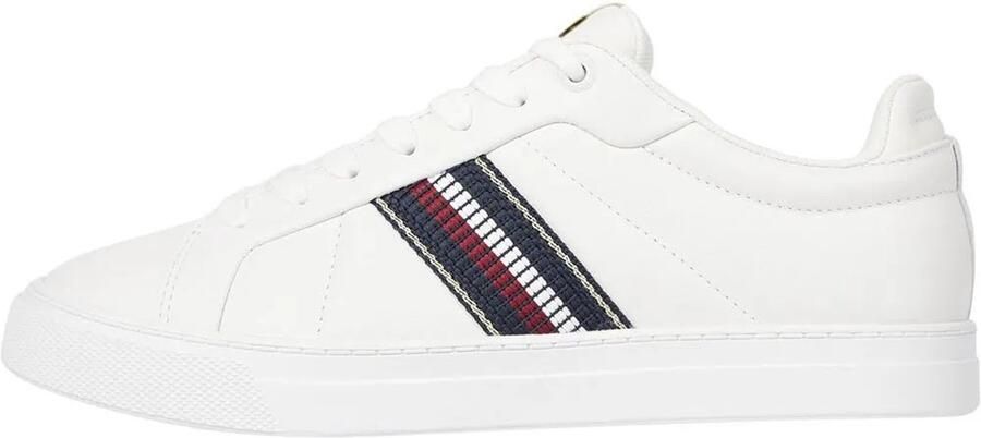 Tommy Hilfiger Plateausneakers ICON COURT SNEAKERS STRIPES veterschoenen vrijetijdsschoen lage schoen met tommy-strepen