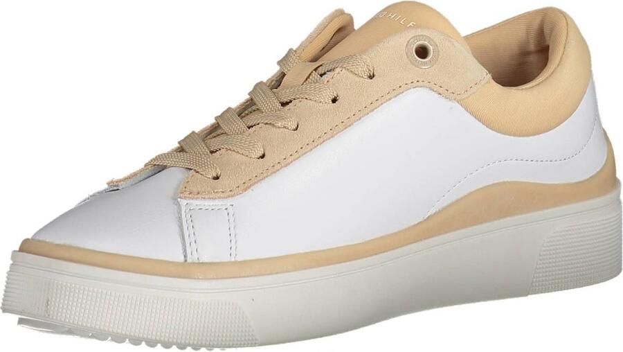 TOMMY JEANS Plateausneakers TJW RETRO BASKET FLATFORM ESS met logo-tekst in de zool vrijetijdsschoen lage schoen veterschoen - Foto 9