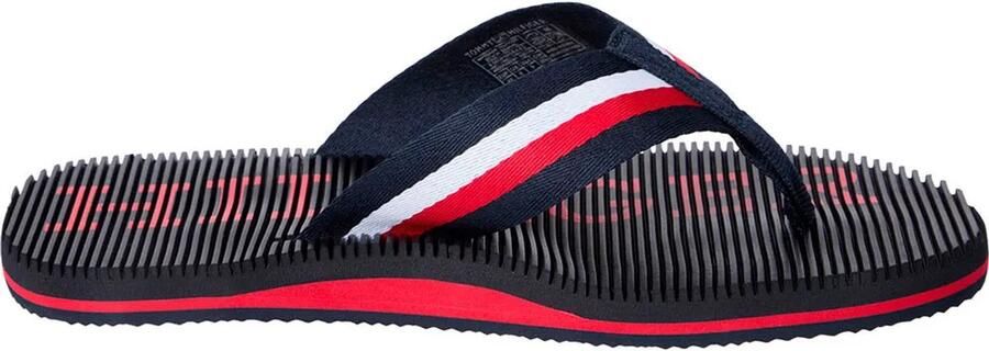 Tommy Hilfiger Massage Beach Slippers Blauw Zwart Man