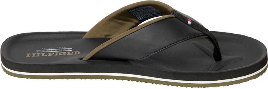 Tommy Hilfiger Teenslippers PADDED COMFORT HILFIGER B SANDAL zomerschoen slippers badschoen met logo-opdruk