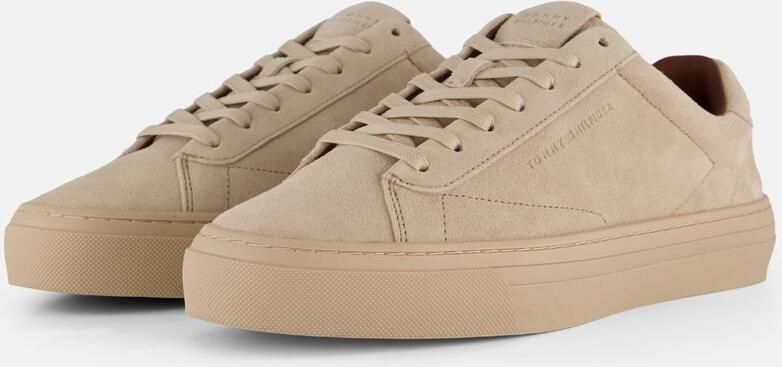 Tommy Hilfiger Park Premium Suède Sneakers beige