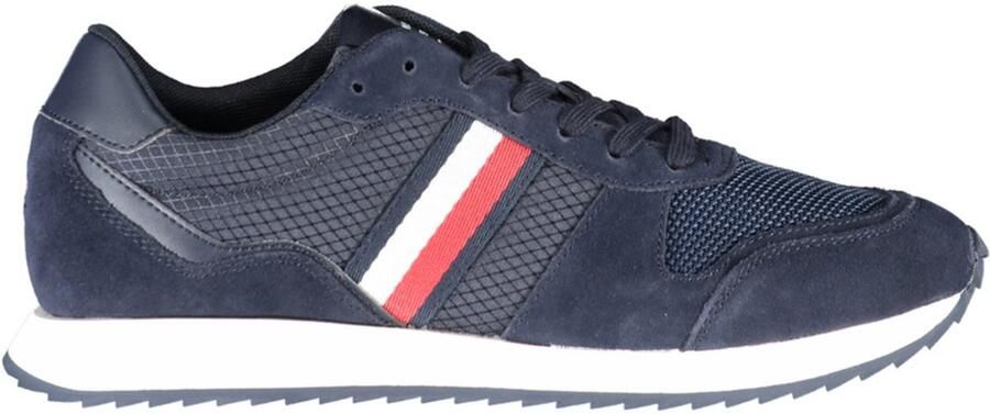 Tommy Hilfiger Blauwe Heren Sneaker Eco-Vriendelijk Ontwerp