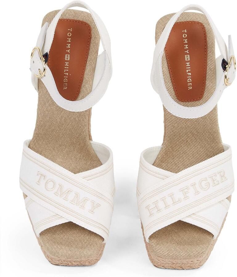 Tommy Hilfiger Hoge Espadrille Sandalen met Sleehak