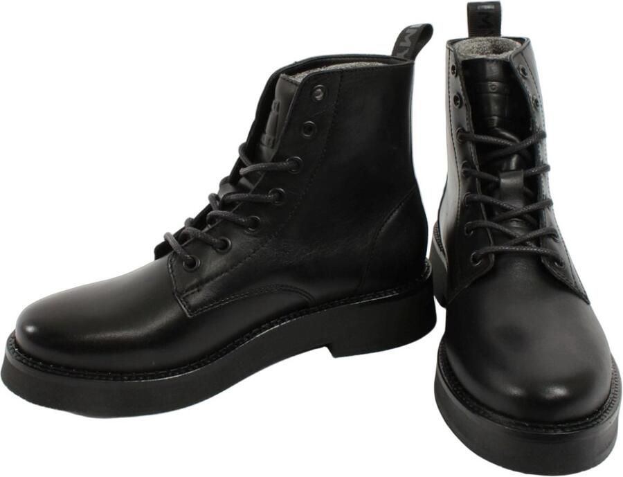 TOMMY JEANS Hoge veterschoenen TJW LACE UP FLAT BOOT met logo aan de aantrekband