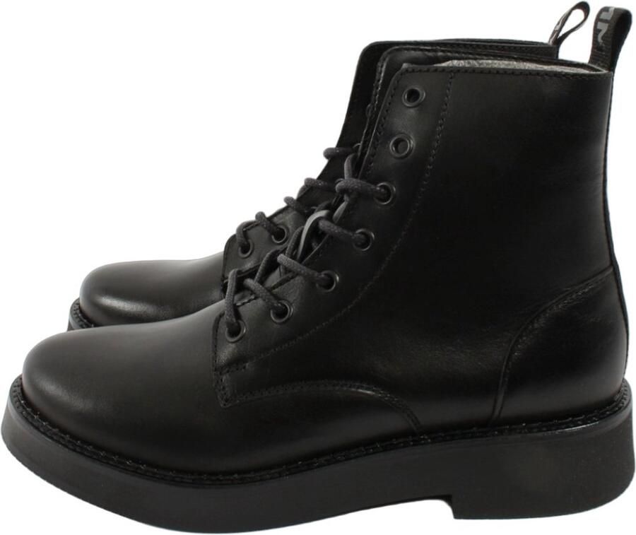 TOMMY JEANS Hoge veterschoenen TJW LACE UP FLAT BOOT met logo aan de aantrekband