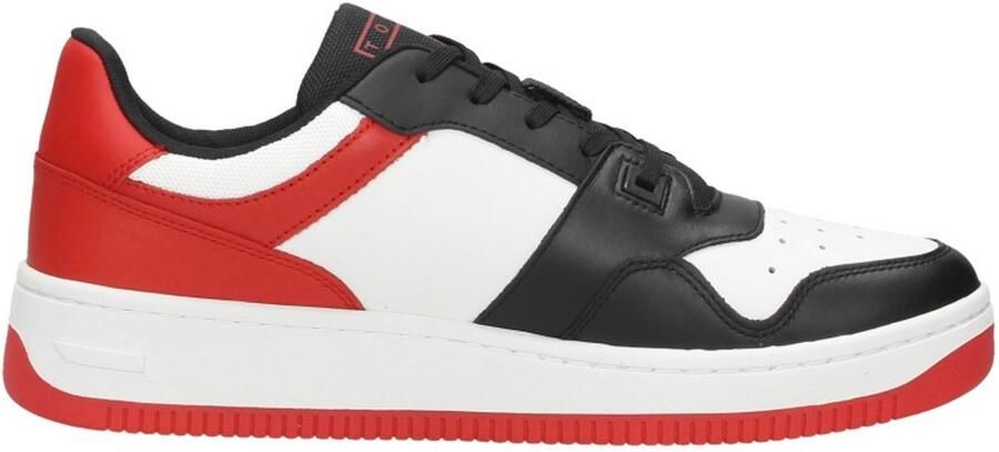 Tommy Hilfiger Witte Leren Sneaker met Platte Zool Multicolor Heren - Foto 2