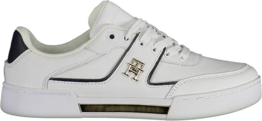 TOMMY HILFIGER Lage Sneakers Dames Th Prep Court Maat: 36 Materiaal: Leer Kleur: Wit - Foto 2