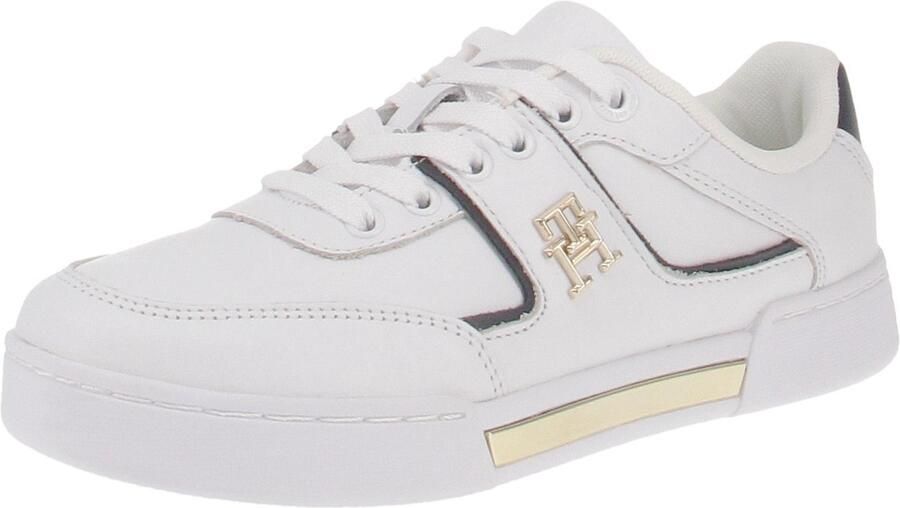TOMMY HILFIGER Lage Sneakers Dames Th Prep Court Maat: 36 Materiaal: Leer Kleur: Wit - Foto 3