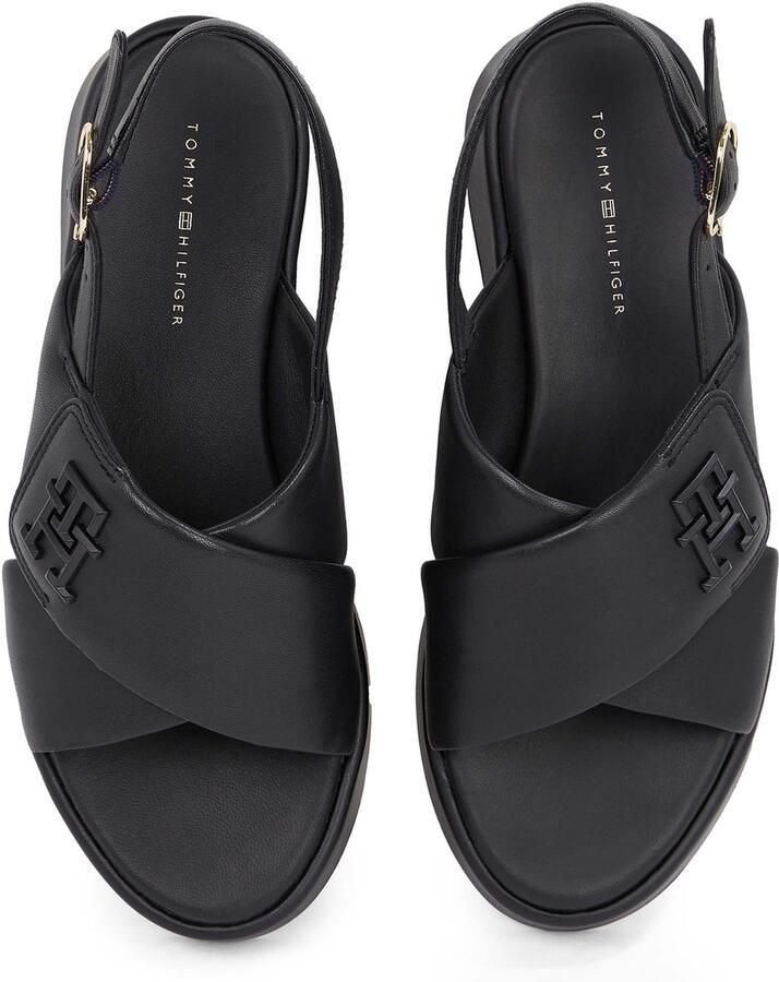 Tommy Hilfiger Th Logo Hw Gevoerde Le Sandalen Fashion Wear Vrouwen