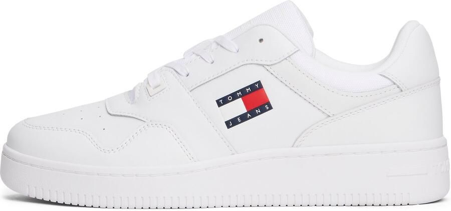 TOMMY JEANS Sneakers TJM RETRO BASKET ESS vrijetijdsschoen lage schoen veterschoen met schachtversteviging