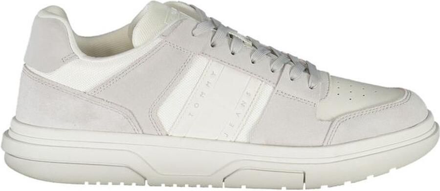 Tommy Hilfiger Sportieve witte vetersneakers met contrastdetails White Heren - Foto 2
