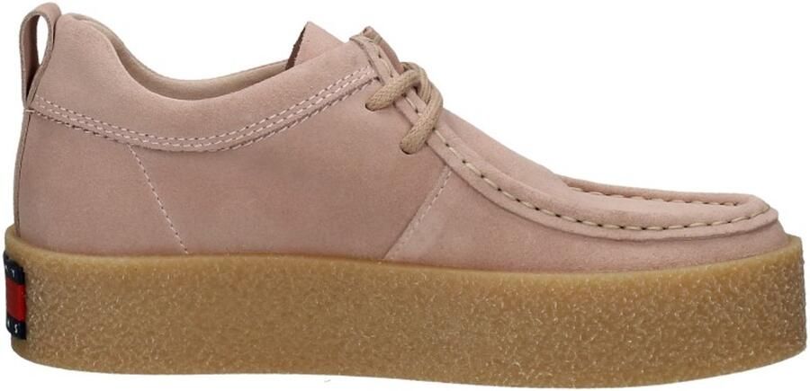 Tommy Hilfiger Tommy Jeans Suede Shoe Veterschoenen Laag Beige - Foto 3