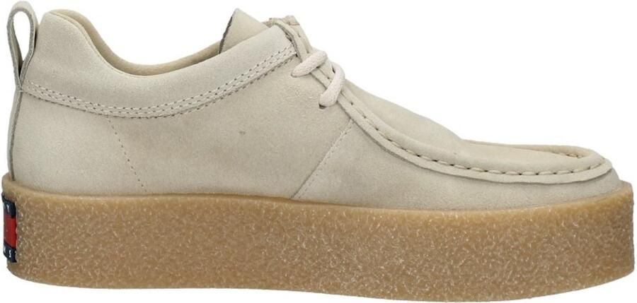 Tommy Hilfiger Tommy Jeans Suede Shoe Veterschoenen Laag Gebroken wit - Foto 3