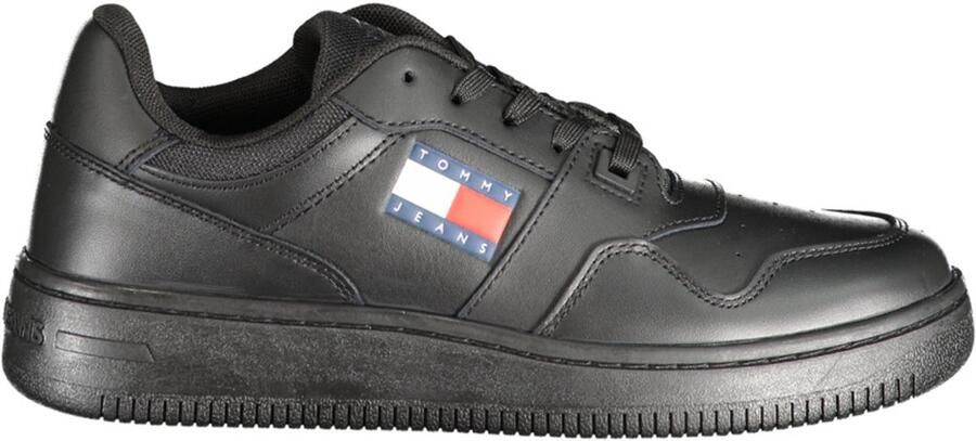 TOMMY JEANS Plateausneakers TJW RETRO BASKET ESS vrijetijdsschoen lage schoen veterschoen met zijlogo-vlag - Foto 8